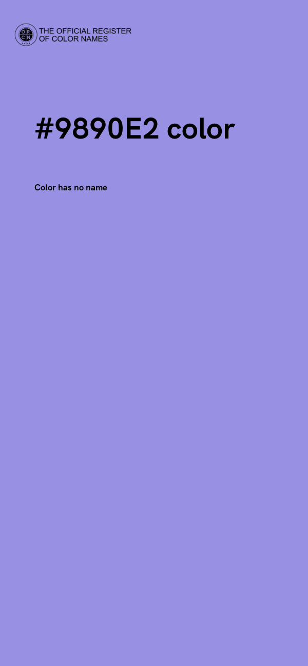 #9890E2 color image