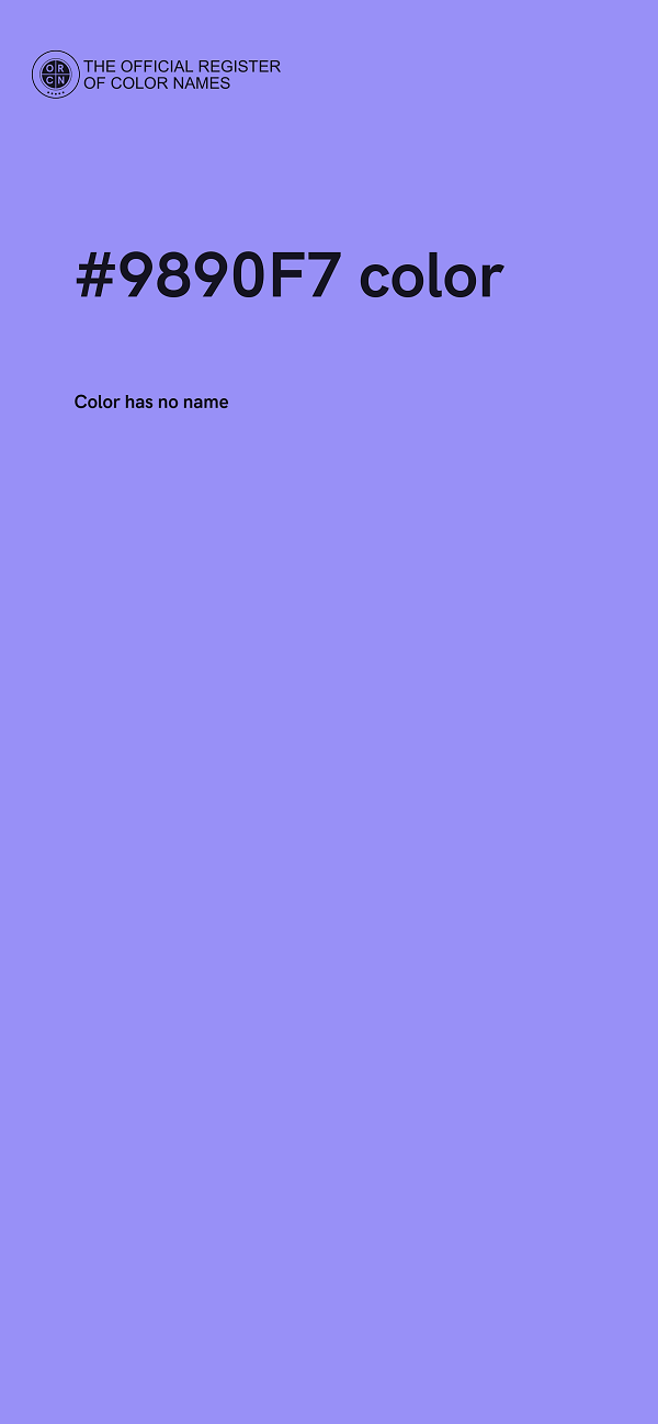 #9890F7 color image
