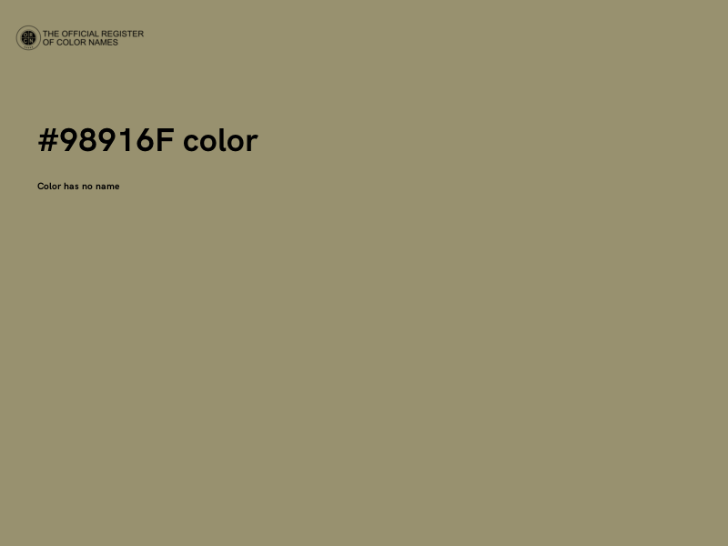 #98916F color image