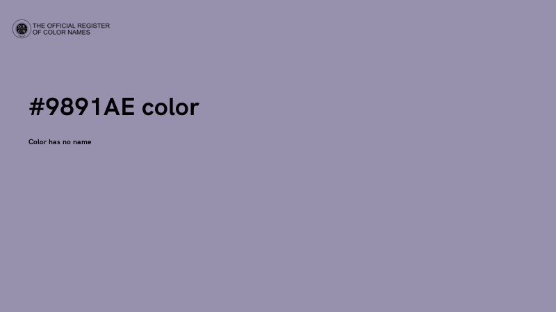 #9891AE color image