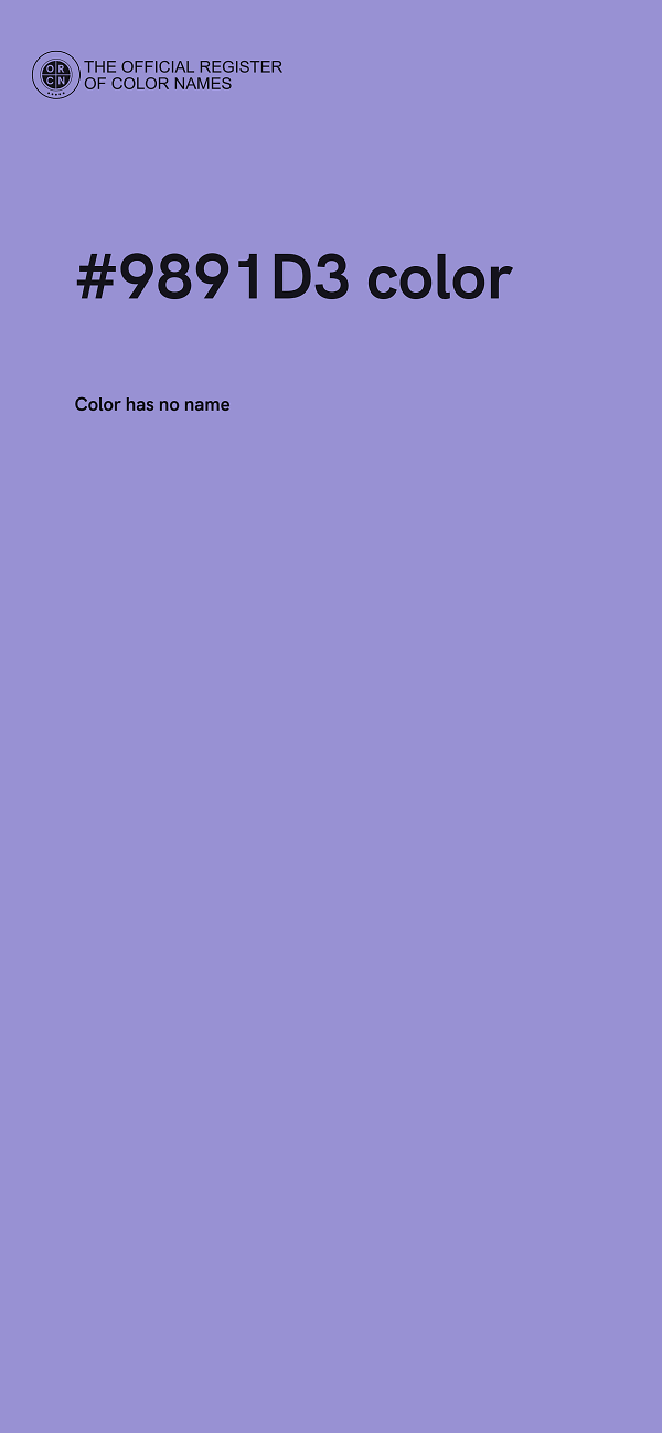 #9891D3 color image