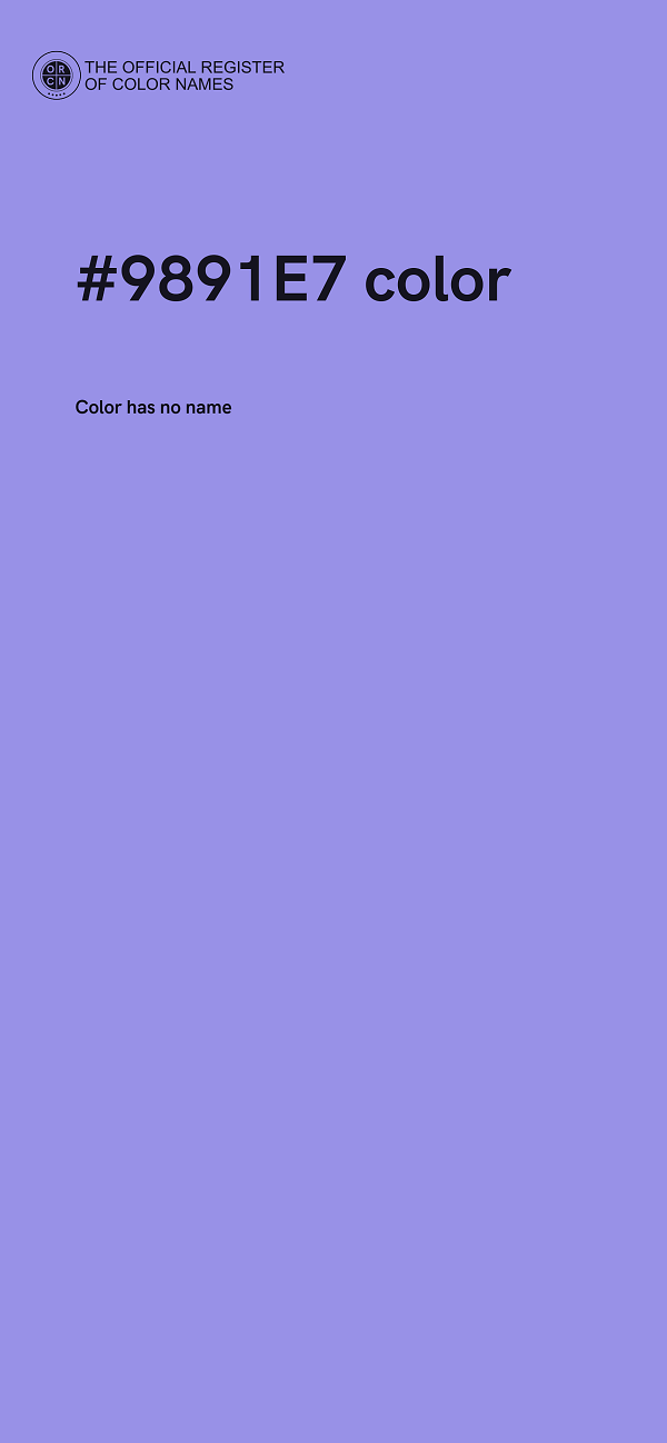 #9891E7 color image
