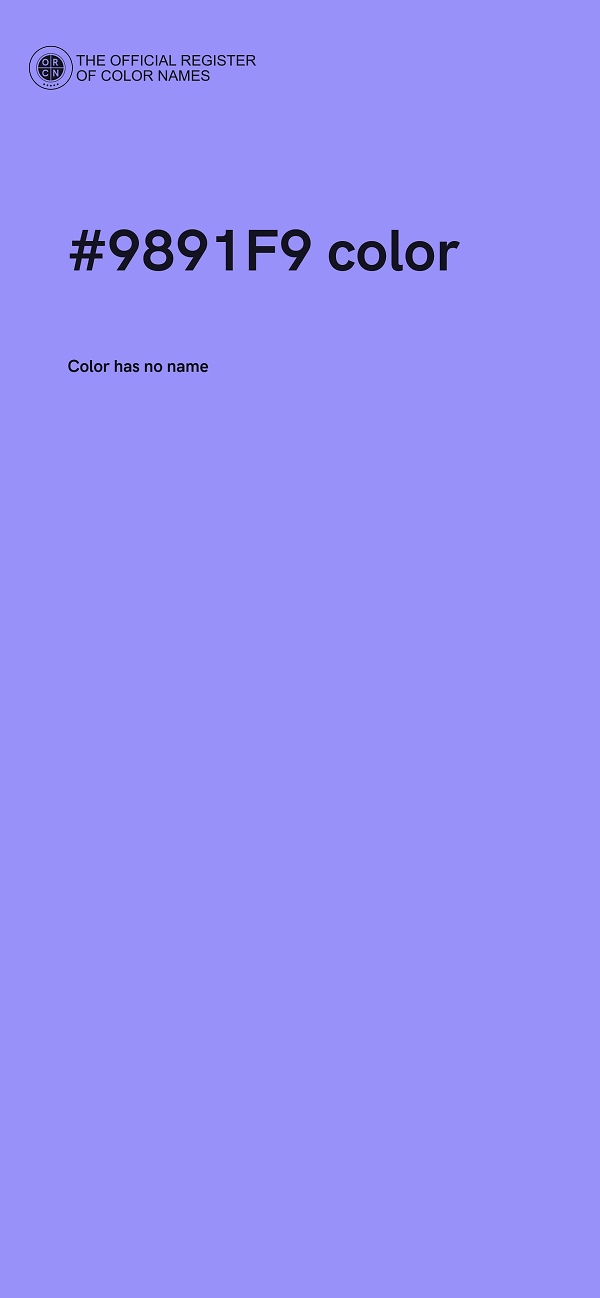 #9891F9 color image