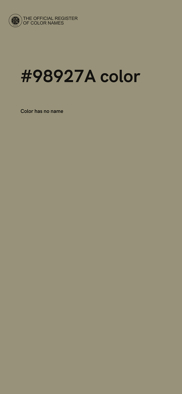 #98927A color image