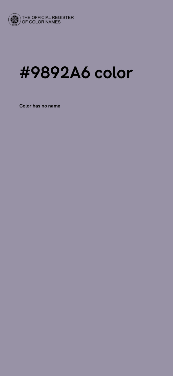 #9892A6 color image
