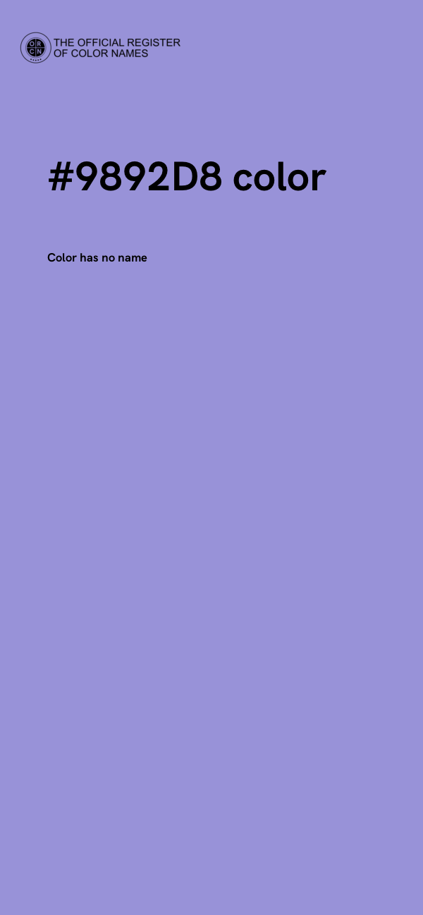 #9892D8 color image