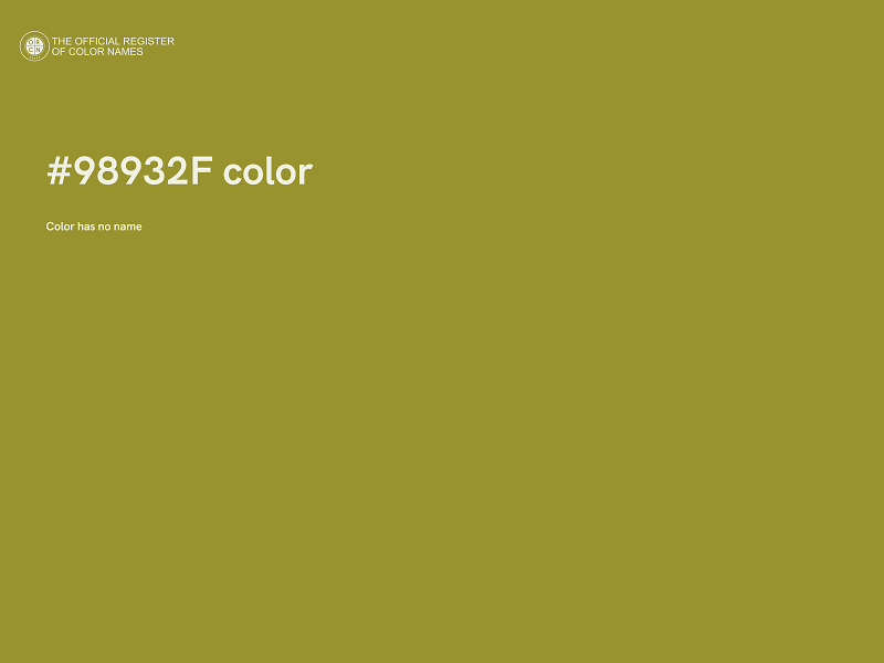 #98932F color image