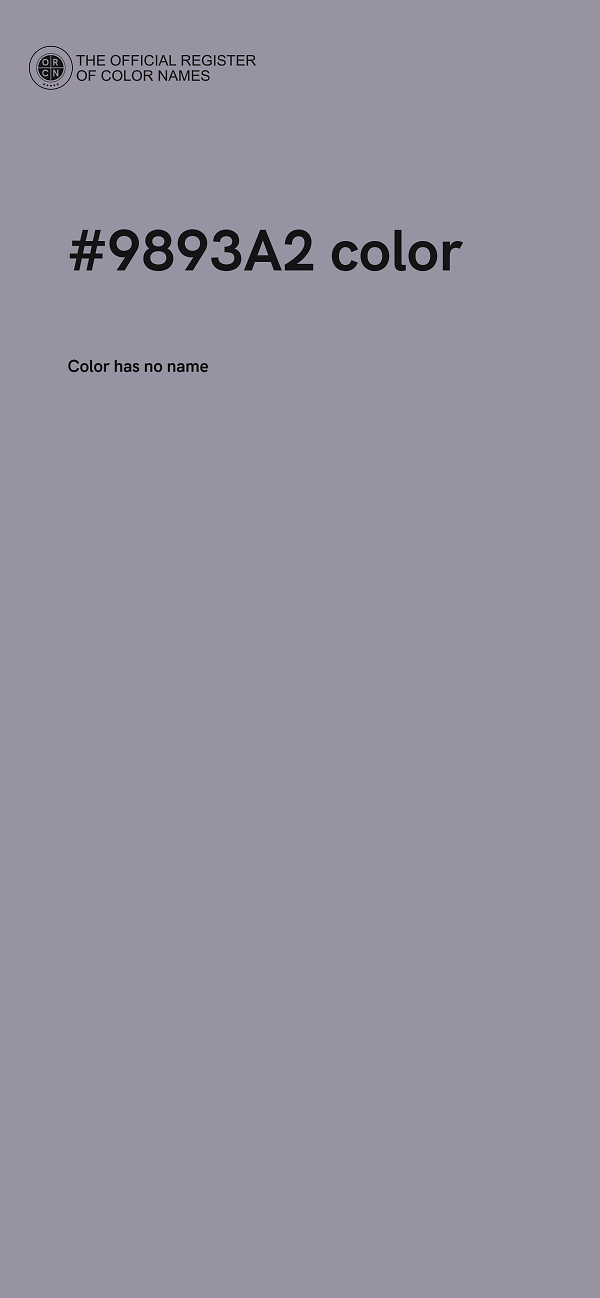 #9893A2 color image