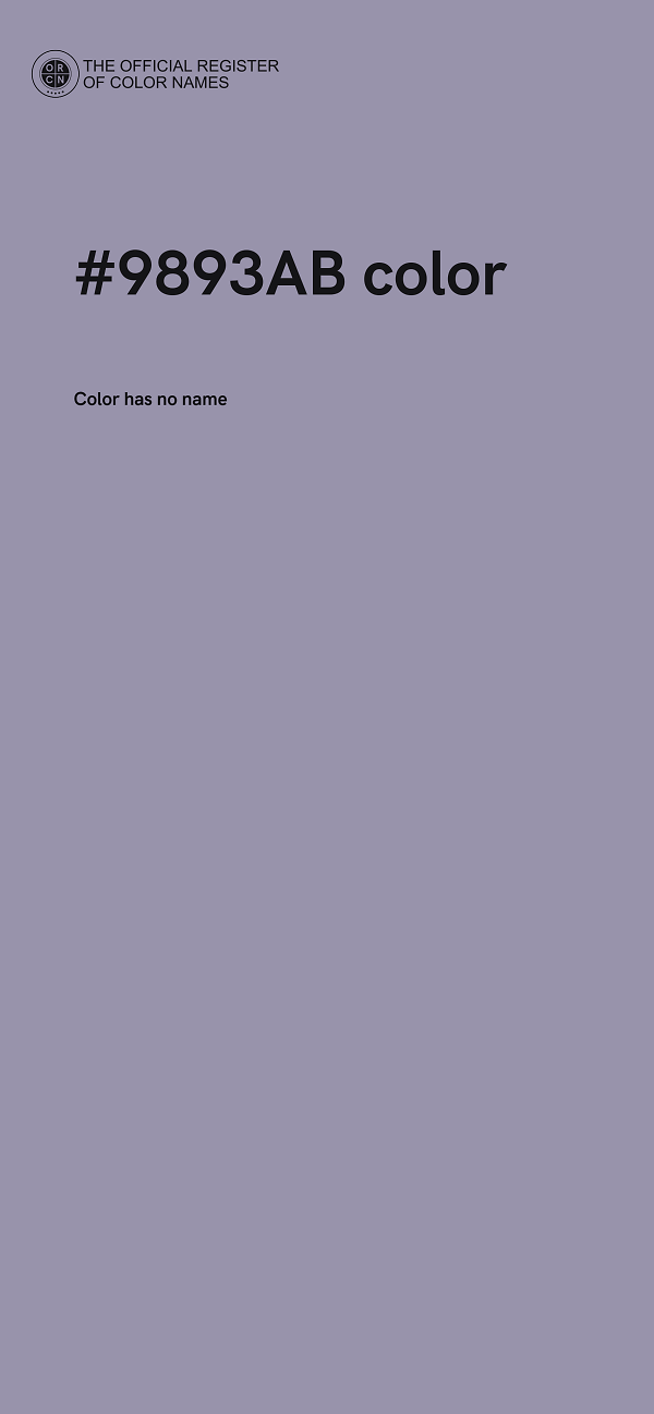 #9893AB color image
