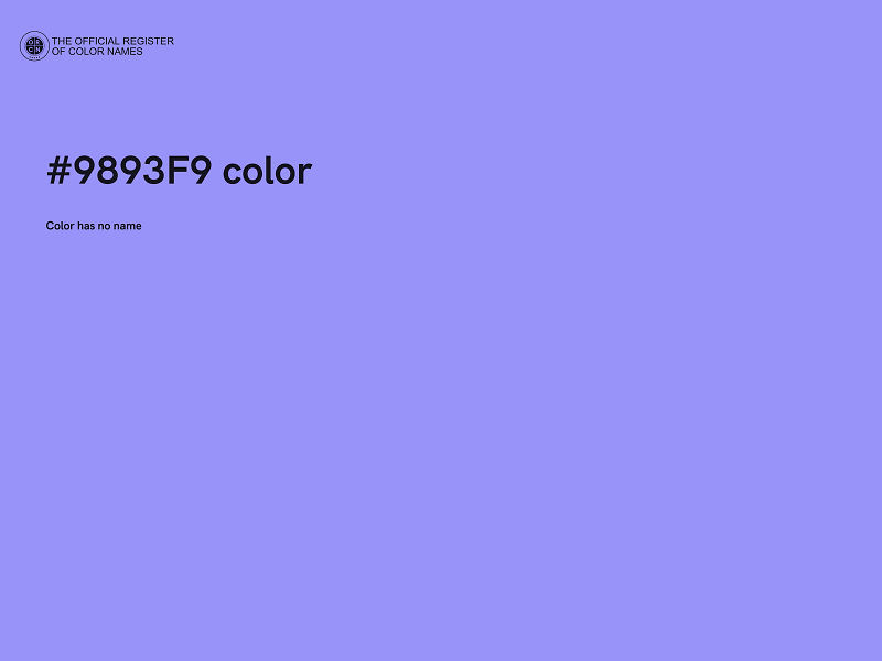 #9893F9 color image