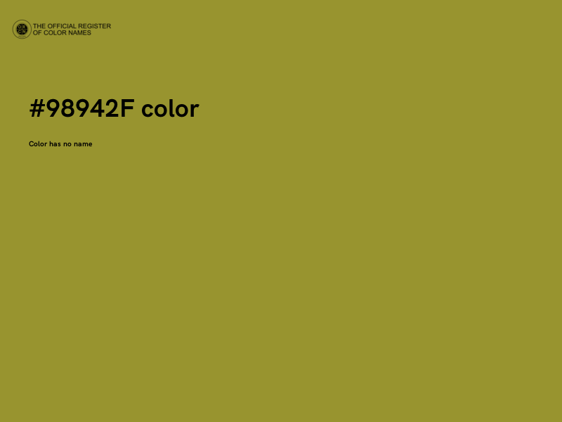 #98942F color image