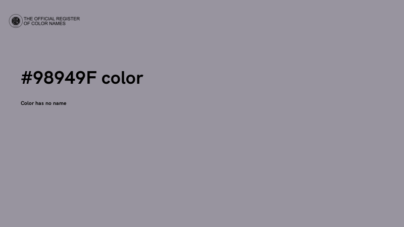 #98949F color image