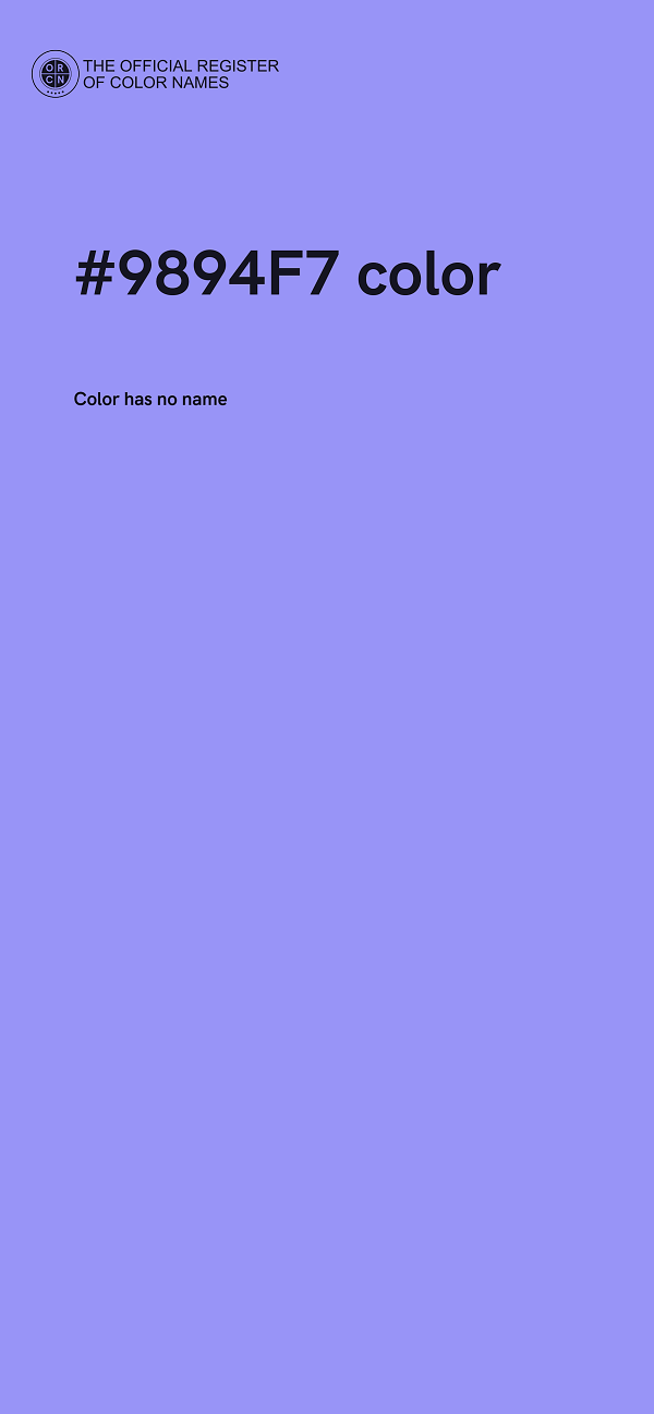 #9894F7 color image