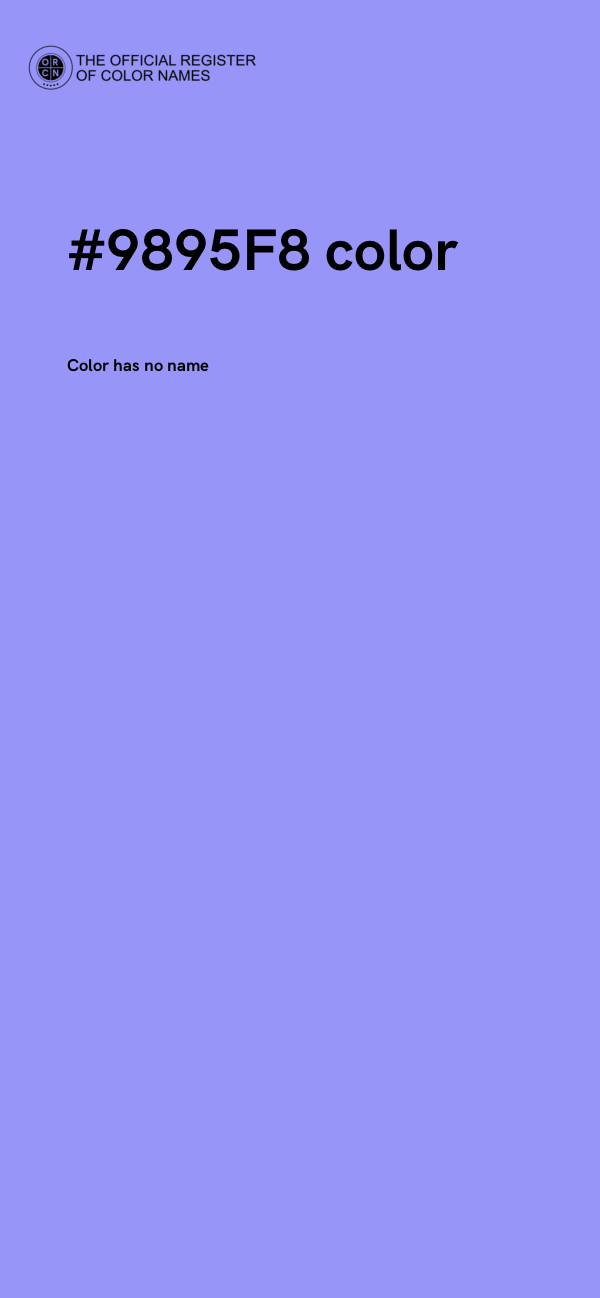 #9895F8 color image
