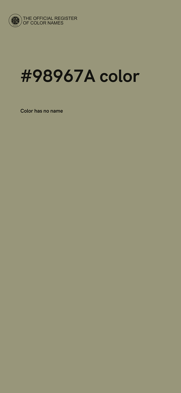 #98967A color image