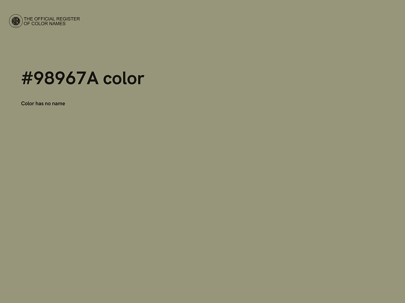#98967A color image