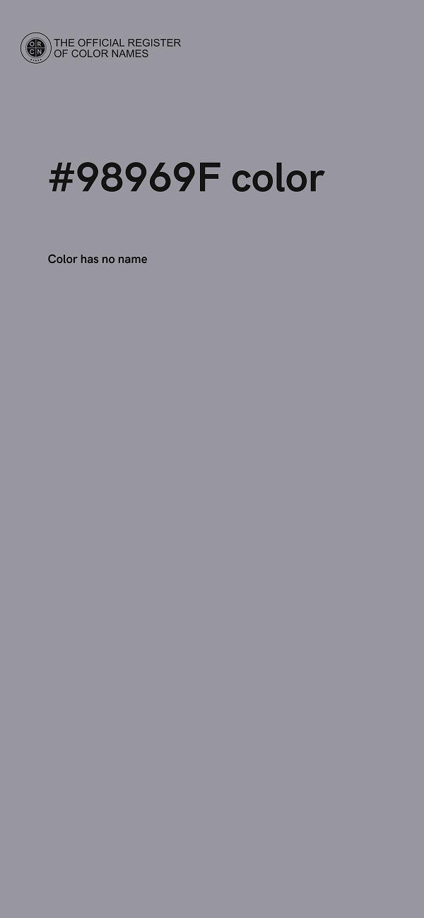 #98969F color image