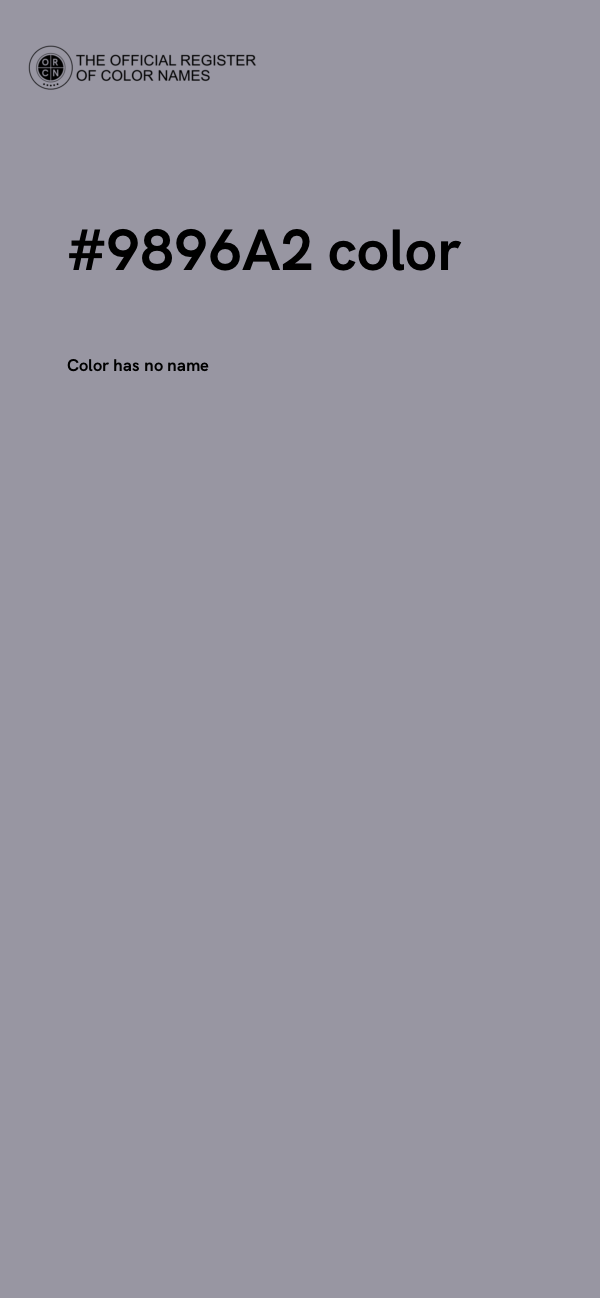 #9896A2 color image