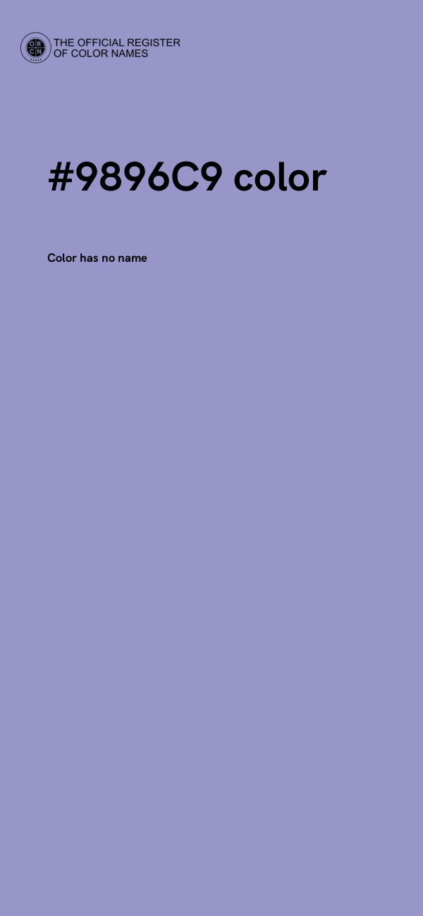 #9896C9 color image