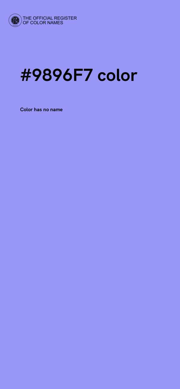 #9896F7 color image