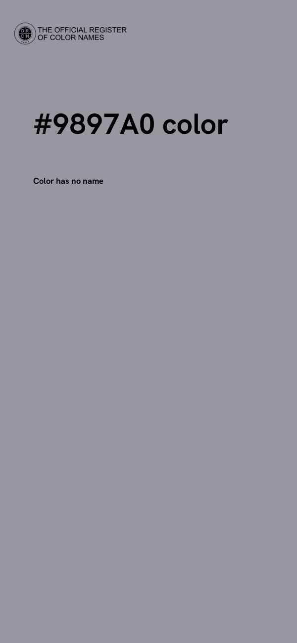 #9897A0 color image