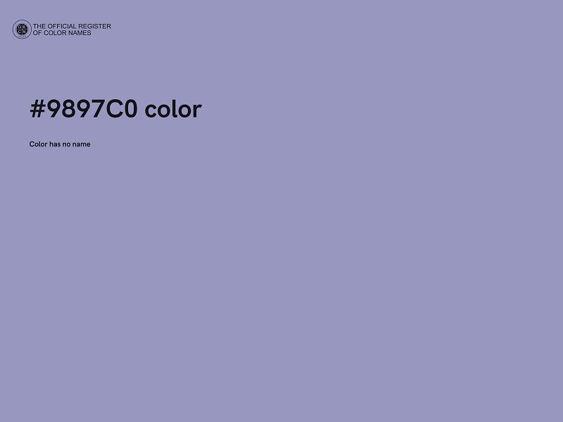 #9897C0 color image