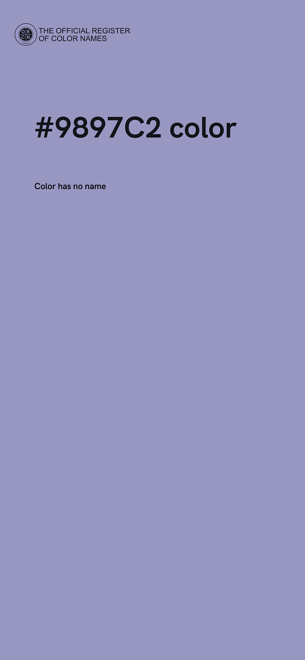 #9897C2 color image