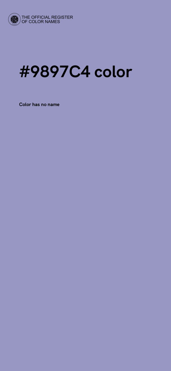 #9897C4 color image