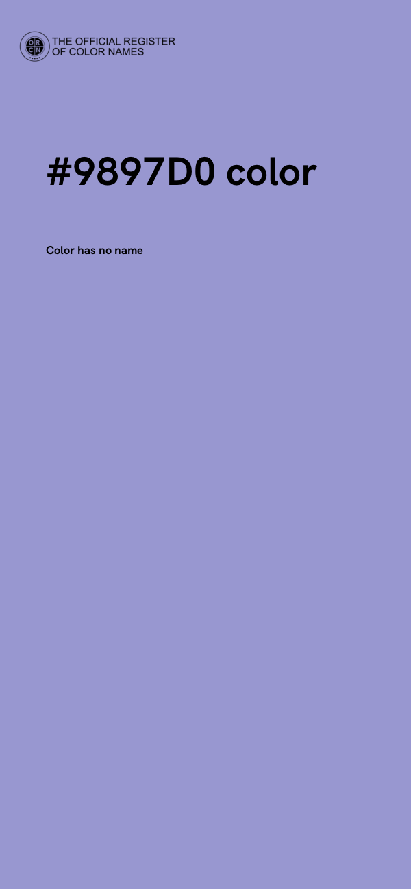#9897D0 color image