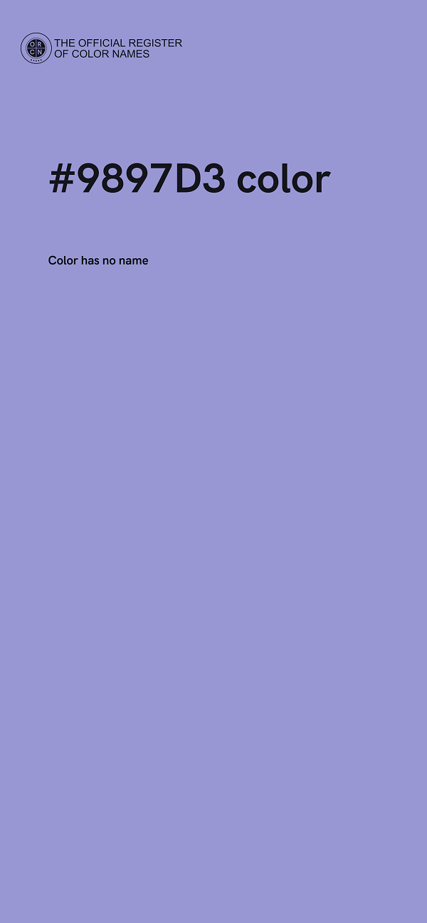 #9897D3 color image