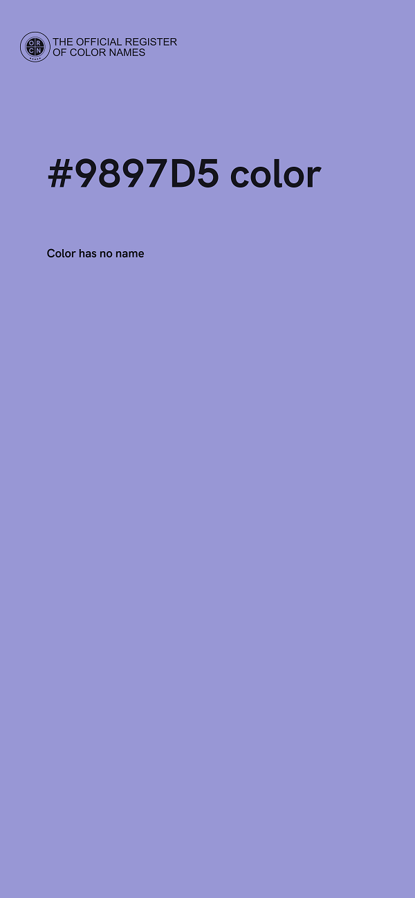 #9897D5 color image