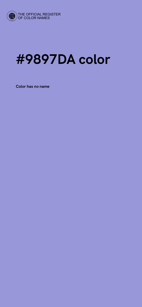 #9897DA color image