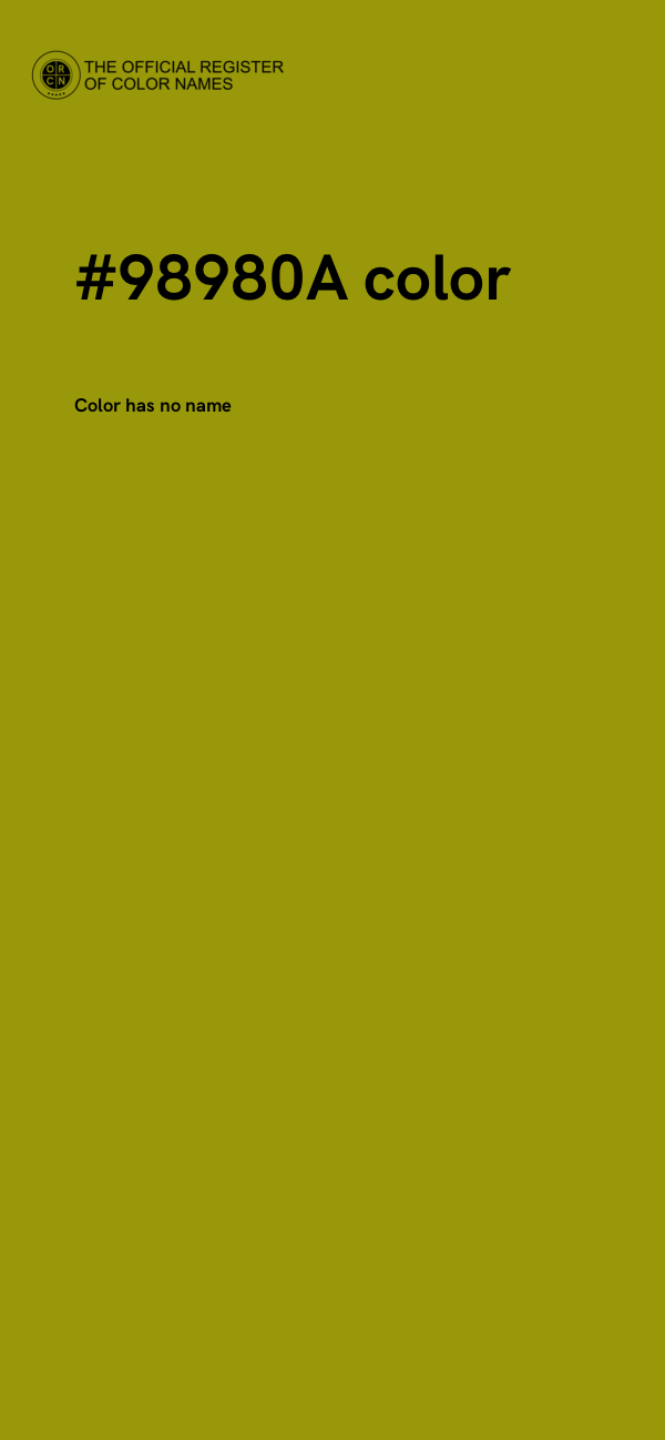 #98980A color image