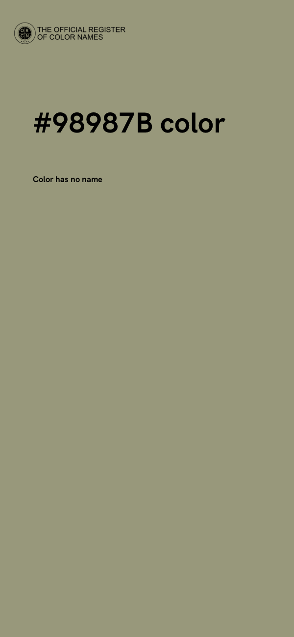 #98987B color image