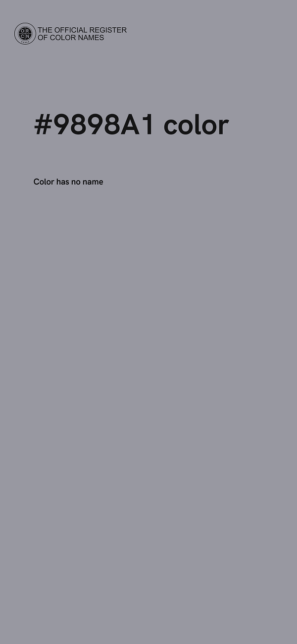 #9898A1 color image