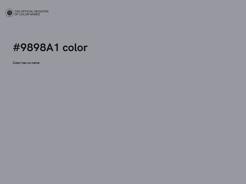 #9898A1 color image