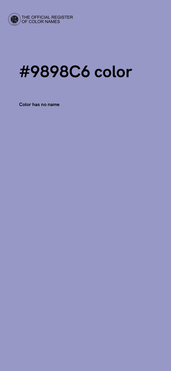 #9898C6 color image