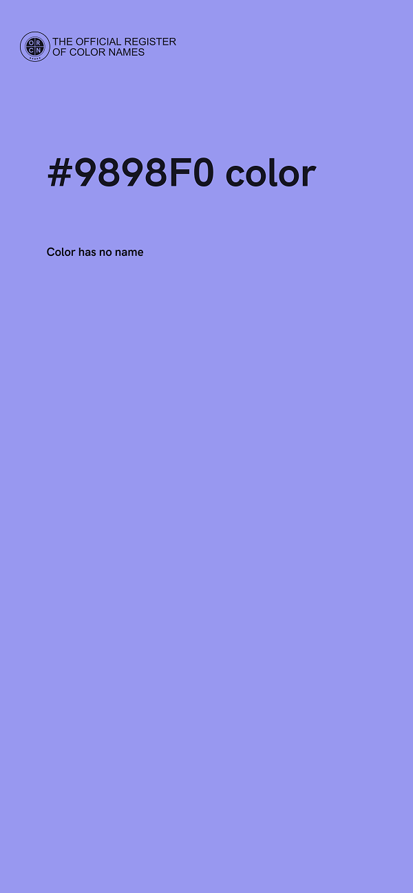 #9898F0 color image
