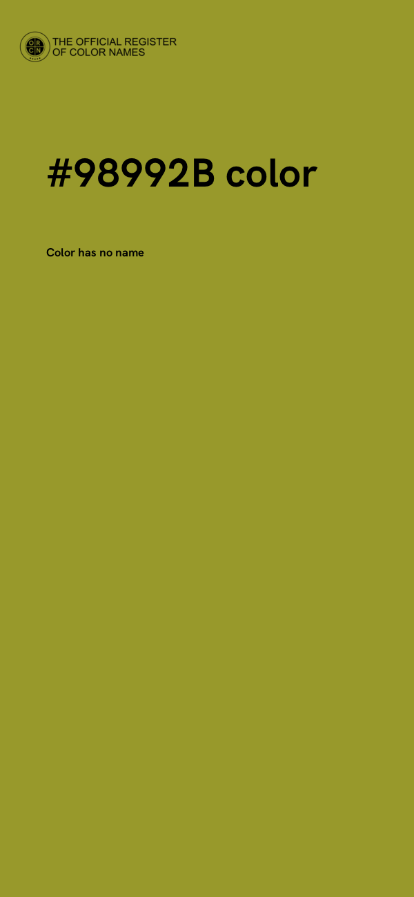 #98992B color image