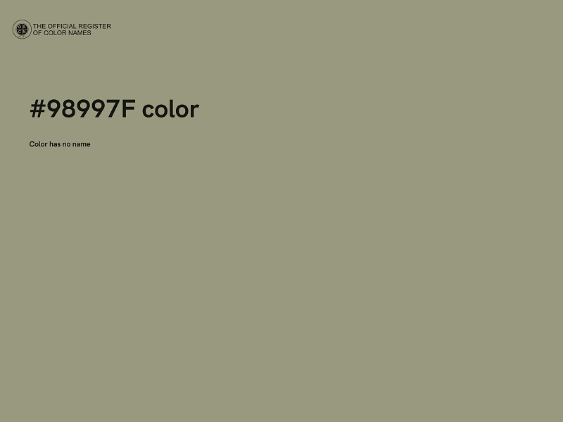 #98997F color image