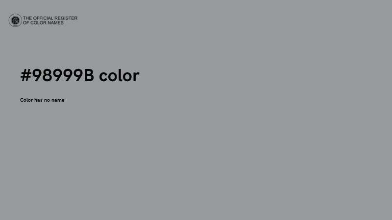 #98999B color image