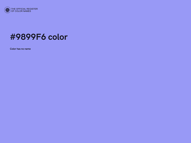 #9899F6 color image