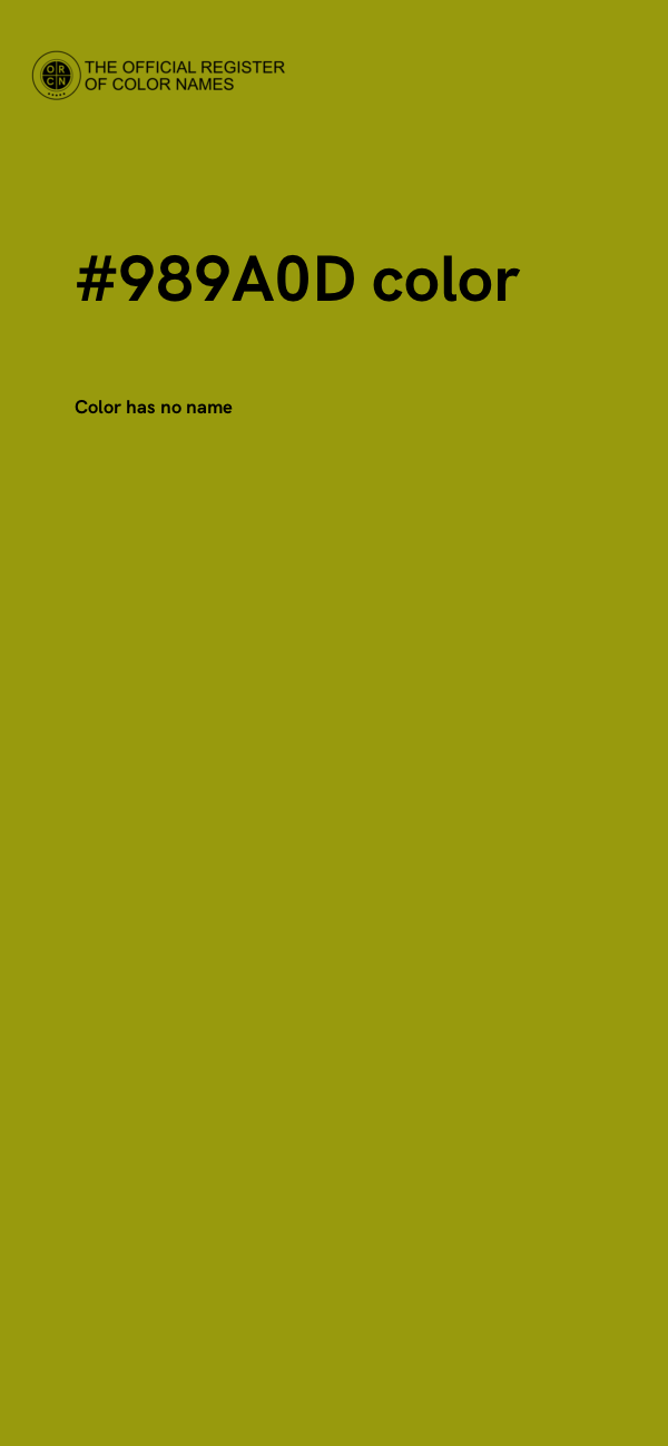 #989A0D color image