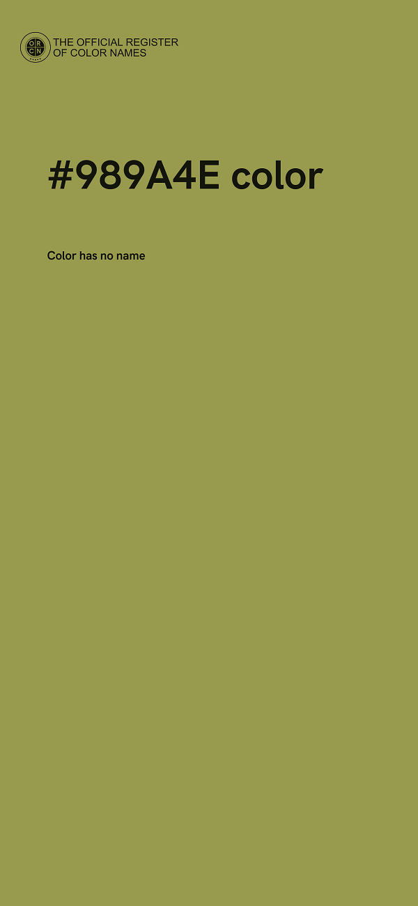 #989A4E color image