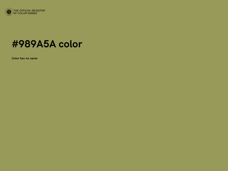 #989A5A color image