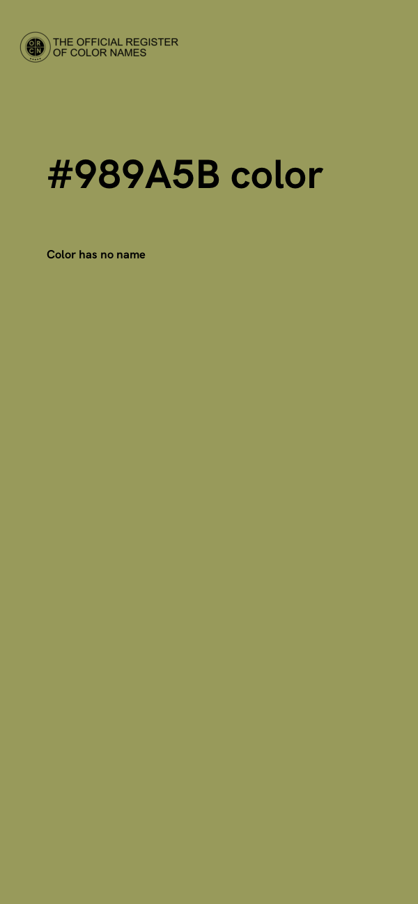 #989A5B color image