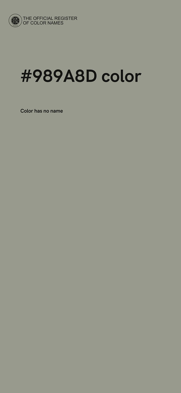 #989A8D color image