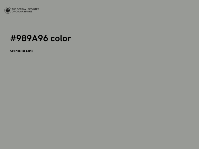 #989A96 color image