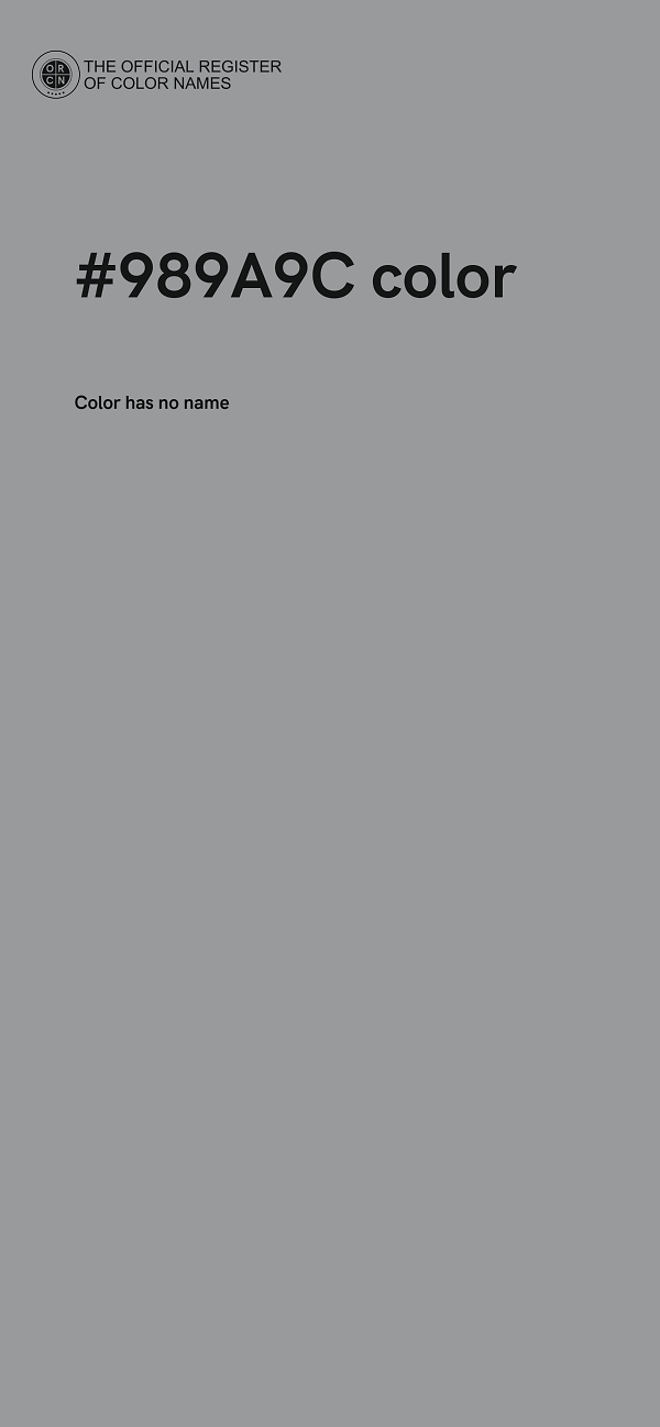 #989A9C color image