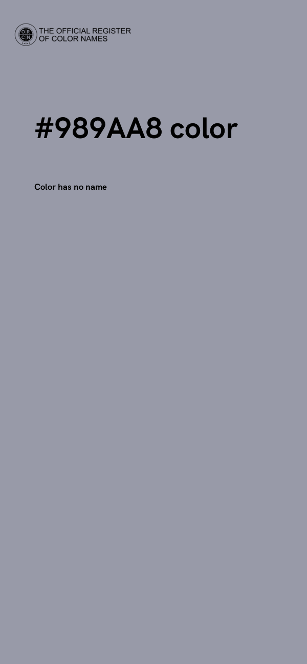 #989AA8 color image